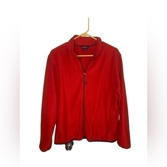 Woolrich Jackets & Blazers - Woolrich Red Zip Up Fleece Sweater Size Large